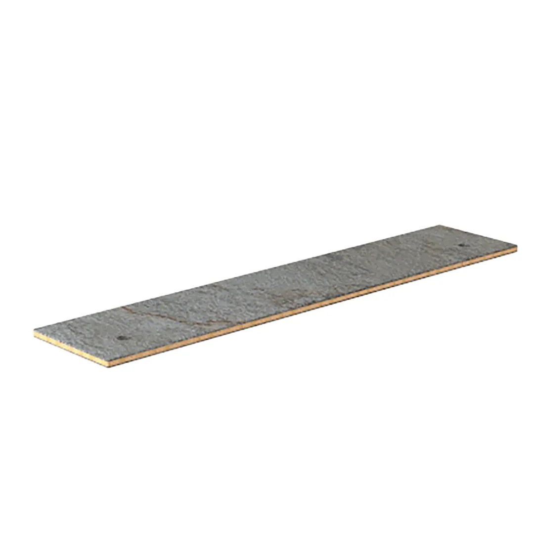 Steelite MGSCSVHG0801 Mogogo Buffet Solutions Modular Extension Shelf, 47" x 10", Grey Slate BHP Laminate with Bamboo Core