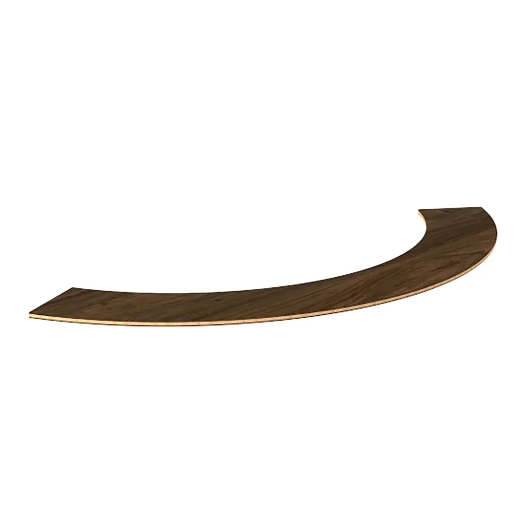 Steelite MGSCSVHW0101 Mogogo Buffet Solutions Modular Bar Shelf, 76" x 27-1/2", Bengali mango wood BHP high pressure laminate