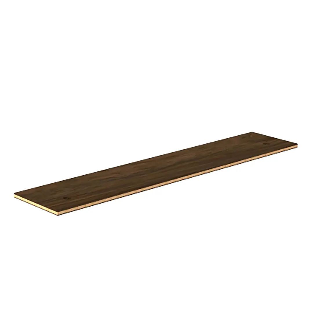 Steelite MGSCSVHW0801 Mogogo Buffet Solutions Modular 47" x 10" Rectangular Shelf, Bengali Mango Wood BHP Laminate Top