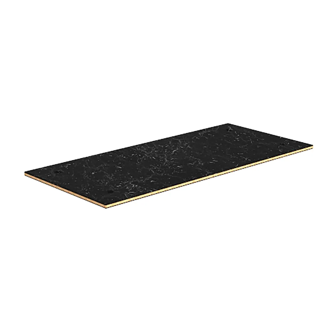 Steelite MGSCTBHB0201 Mogogo Buffet Table, 47" x 21", Rectangular, Nero Marquina Marble BHP Laminate Top