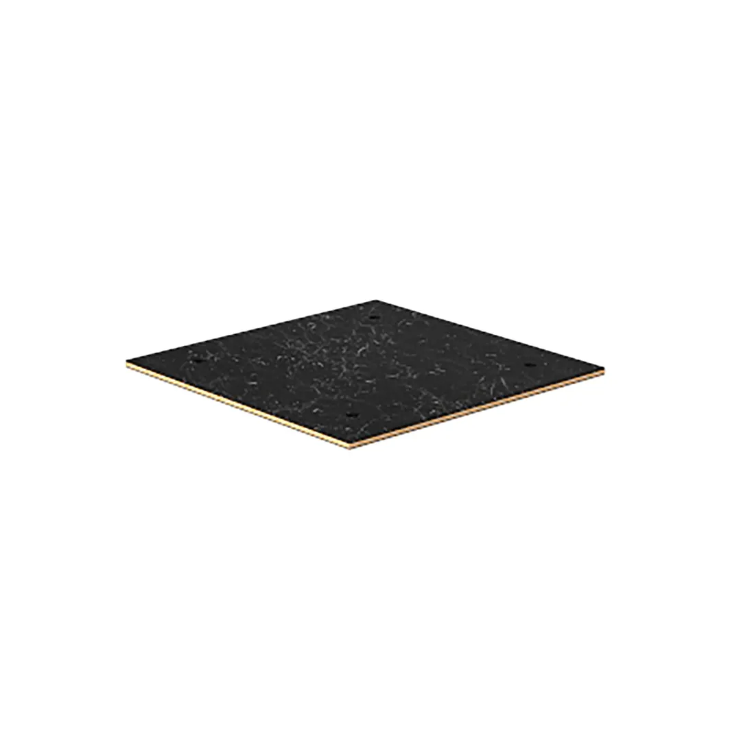 Steelite MGSCTPHB0301 Modular Classic Buffet Table, 29" x 29", Nero Marquina Marble BHP Laminate Top