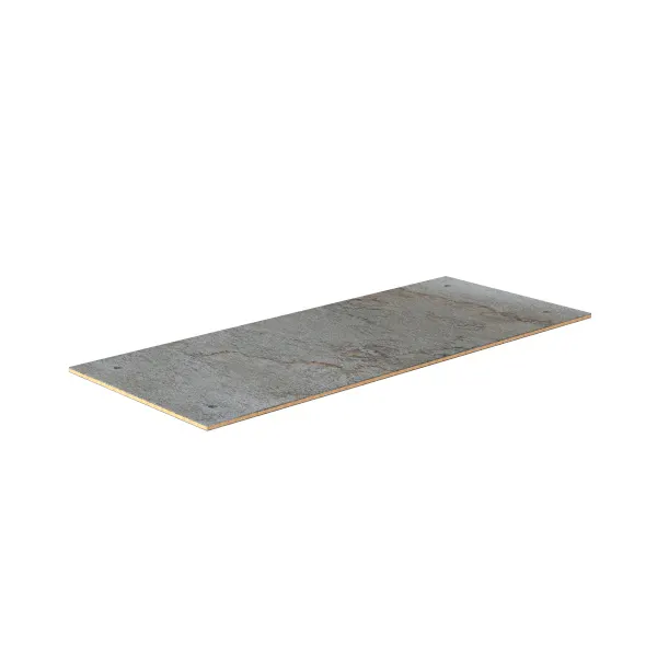 Steelite MGSCTPHG0101 Modular Classic Buffet Table Top, 71" x 29.5", Grey Slate BHP Laminate, Bamboo Core