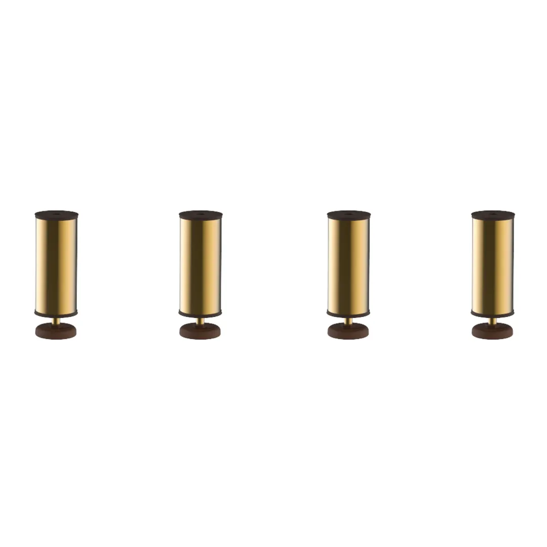 Steelite MGSLEGBR0201 Modular Buffet Table Leg, 14-1/2", Stainless Steel, Brushed Brass Finish, Set of 4