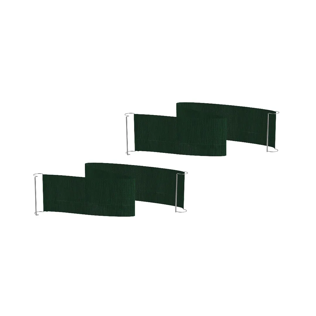 Steelite MGSQCOGP1101 Mogogo Buffet Solutions Modular Classic Corner Quick Cover, Jungle Green, Plastic, 2 per Set