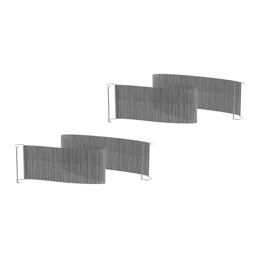 Steelite MGSQCOPV0601 Mogogo Buffet Solutions Modular Classic Quick Cover, Medium, Silver Grey, Plastic, 2 per Set