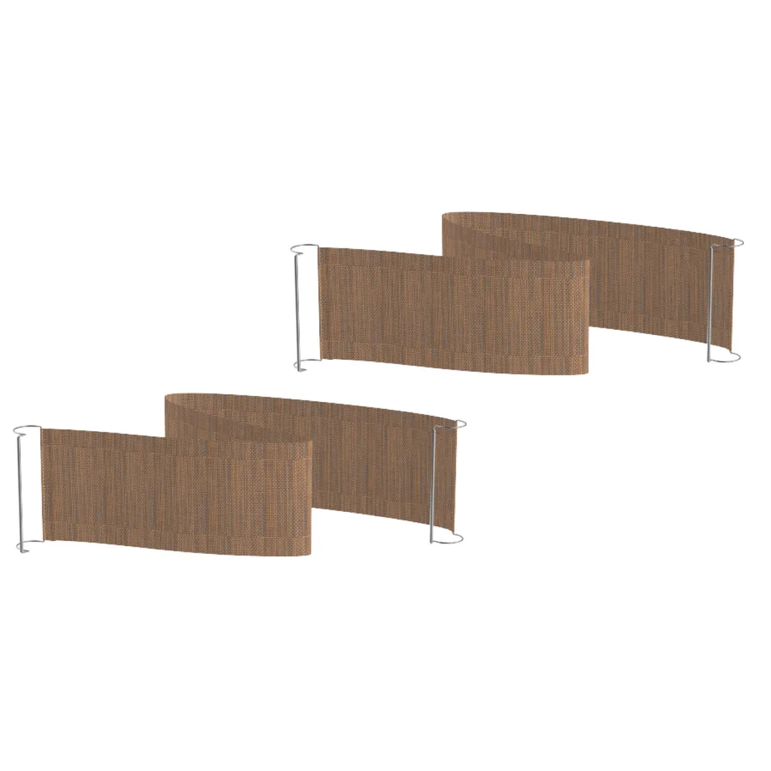Steelite MGSQCOPV0901 Mogogo Buffet Solutions Modular Creative Quick Cover, Curved, Golden Brown, Plastic, 2/Set