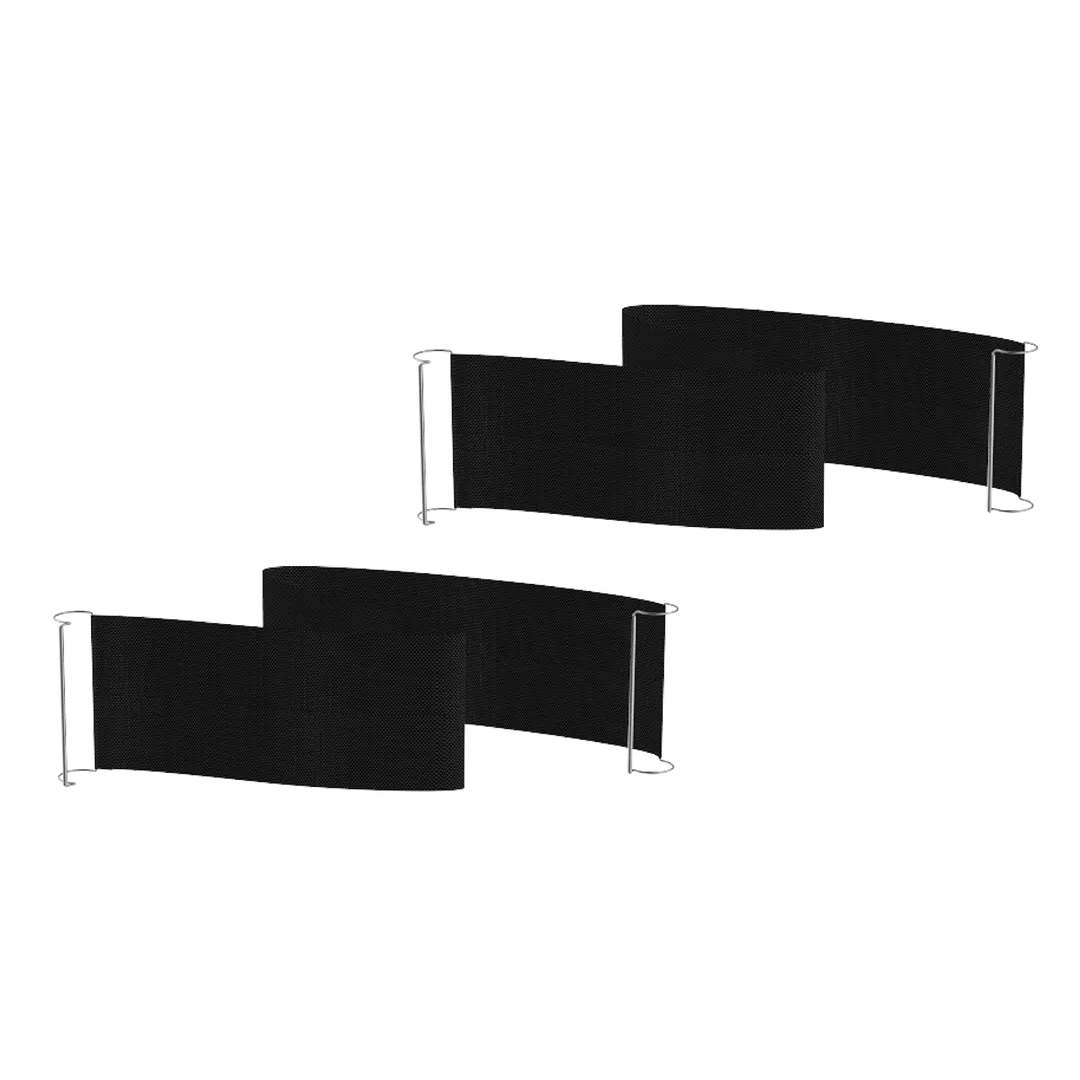 Steelite MGSQCOPV1601 Mogogo Buffet Solutions Modular Classic Quick Cover, Large, Charcoal Black, Plastic, 2 per Set