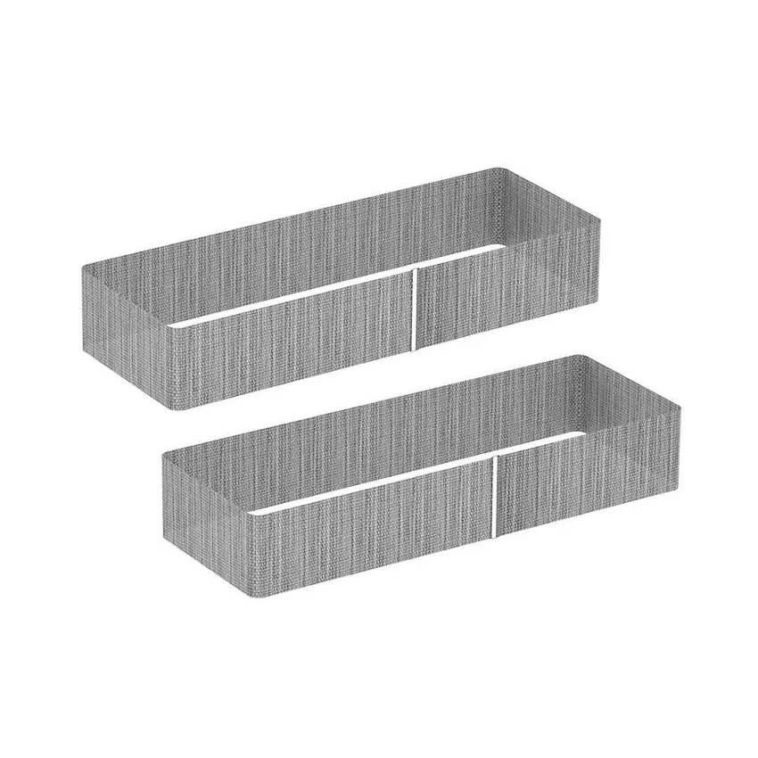 Steelite MGSQCOPV3301 Mogogo Buffet Solutions Modular Classic 360° Quick Cover, Large, Silver Grey, Plastic, 2/Set