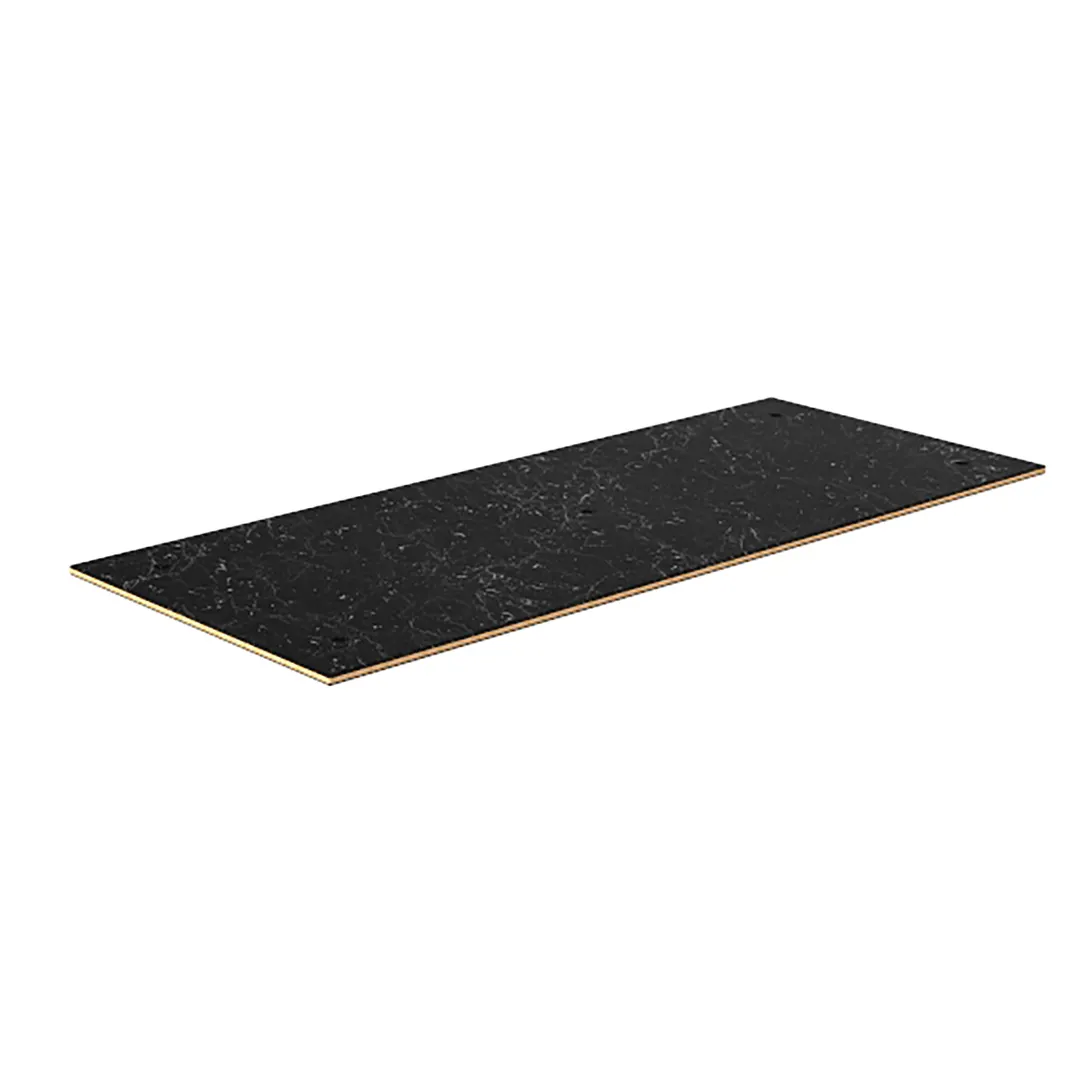 Steelite MGSSTPHB0301 Configurable Buffet Table, 71" x 29-3/4", Stainless Steel Lid, Nero Marquina Marble BHP Laminate