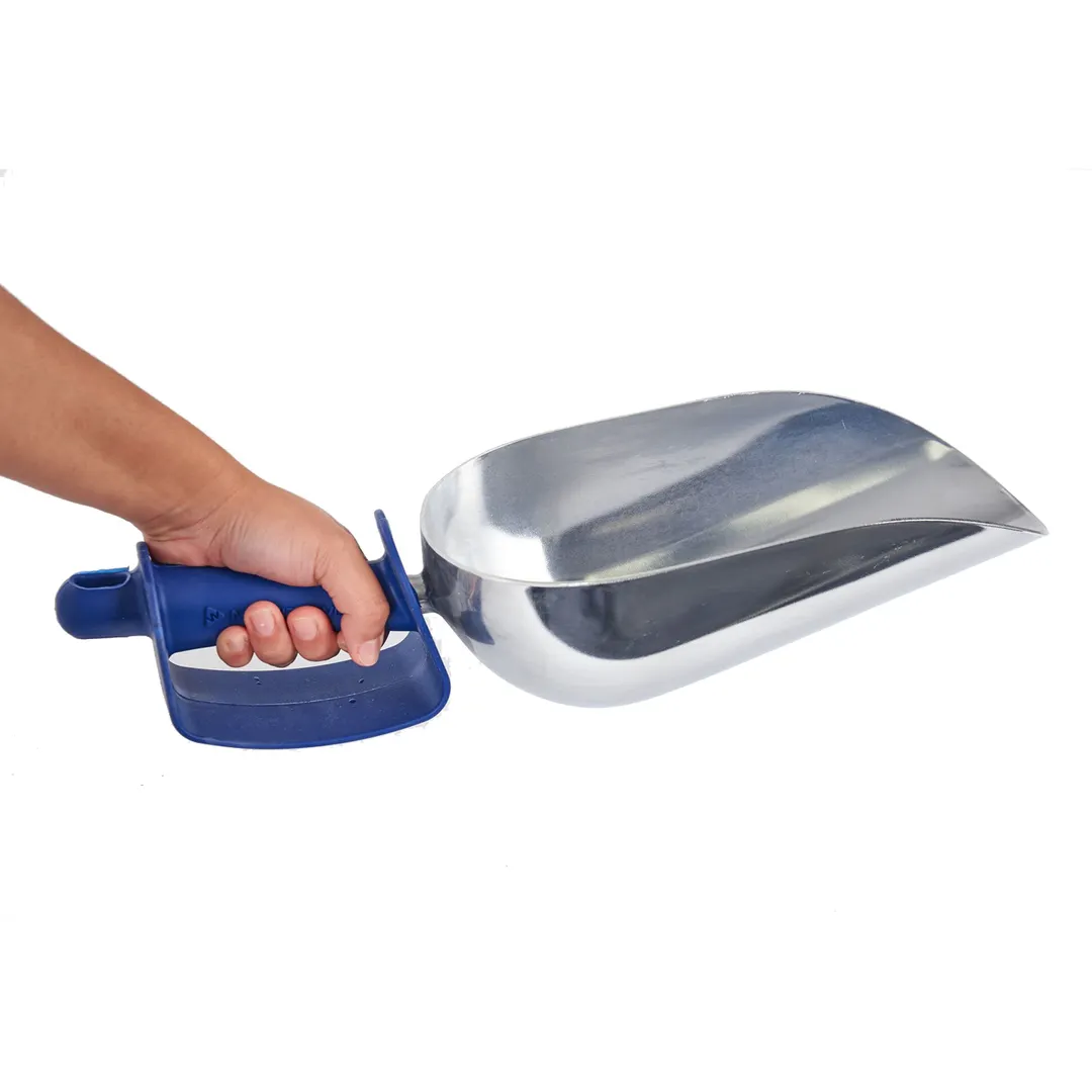 Manitowoc K00463 Ice Scoop – 85 oz, Cast Aluminum, Rubber Handle, Thumb & Knuckle Guard, NSF