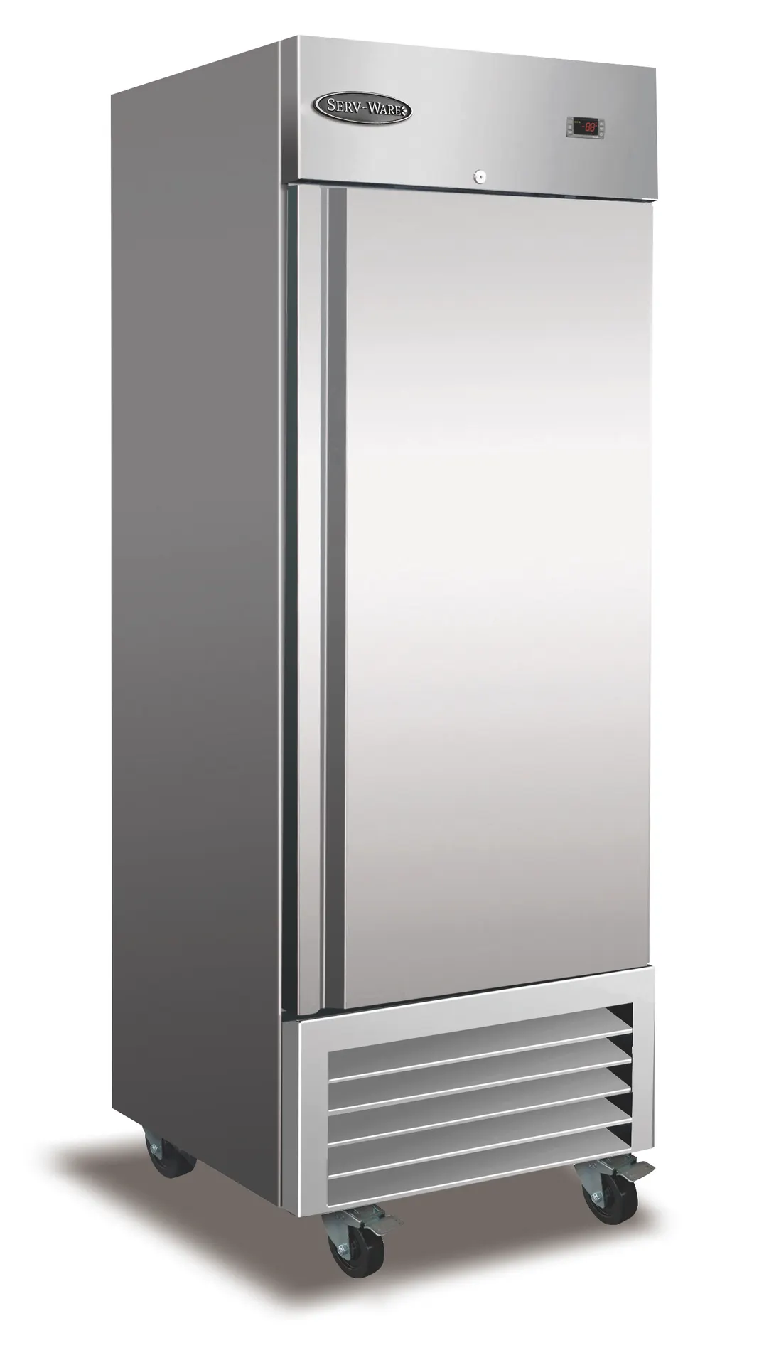 Serv-Ware RF1-HC-T 26.8" 1-Solid Door Reach-In Freezer, Bottom Mounted, 23 cu. ft., Stainless Steel