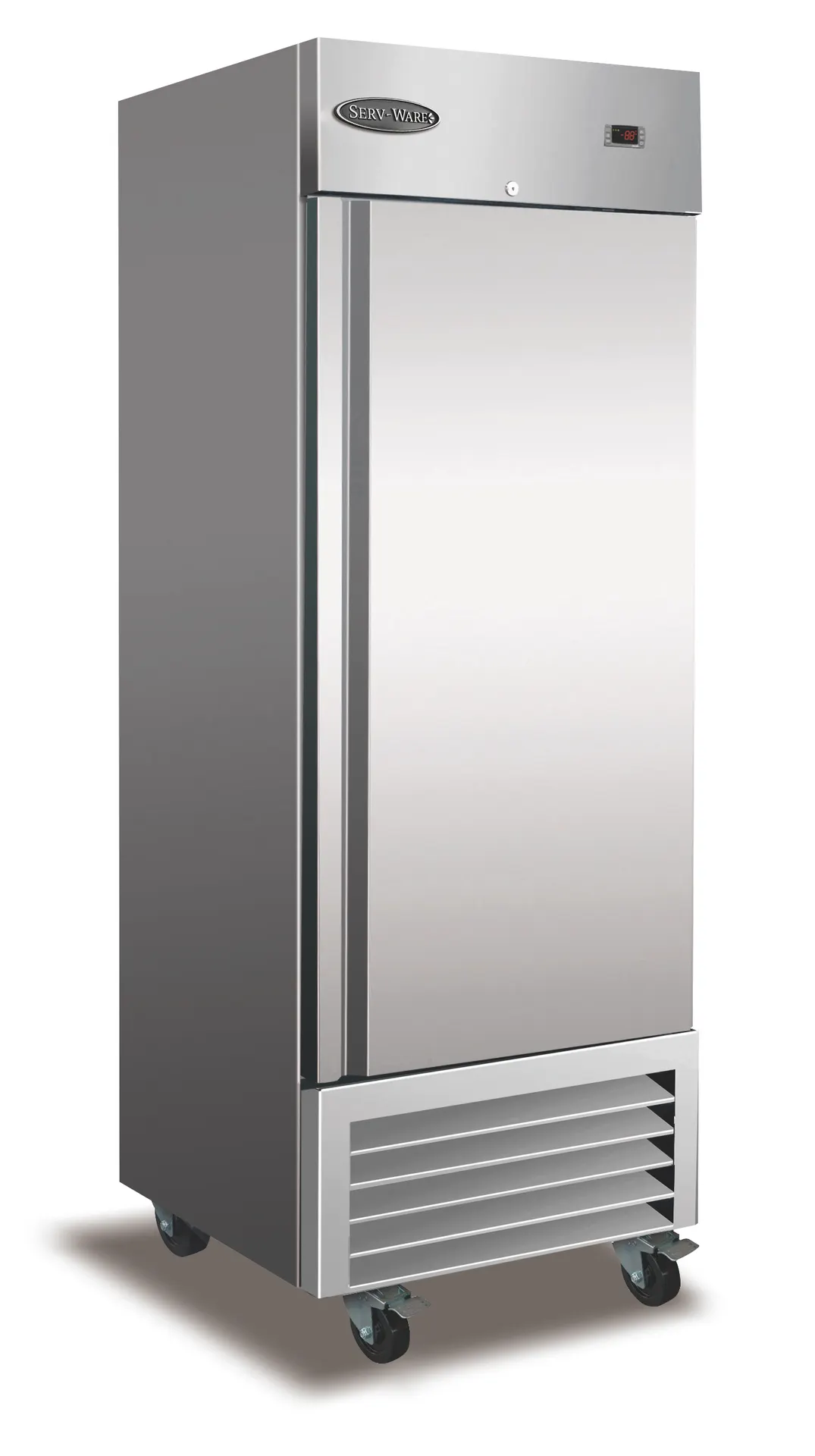 Serv-Ware RR1-HC-T 1 27" 1 Solid Door Reach-In Refrigerator, Stainless Steel, 23 cu. ft. , 1/5 HP