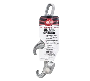 TableCraft Products 14 - Pail Opener, 8-1/4" Cast Aluminum, Opens Re‑Seals 2‑5 Gallon Hand Wash Only