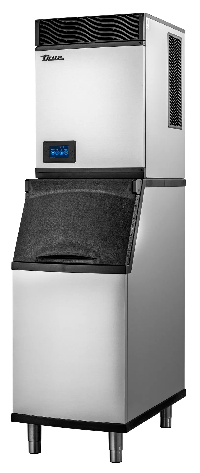 True TCIM-822-FA2-A Ice Maker Head, Cube, 22"W×24"D×22"H, 830 lb/24 hr, 4.3" Touch Display, Aluminum