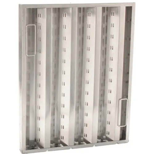 AllPoints 1291194 Franklin Filter Plus® Baffle Hood Filter, 20" x 16", 1-3/4" Thick, Stainless Steel, NSF