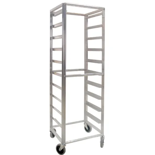 AllPoints 1331338 Glass Tray Rack Cart, 23" x 20" x 69" H, 10 Racks, Aluminum, ETL-Sanitation