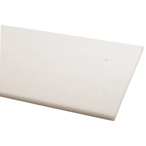 AllPoints 1481066 Plastic Cutting Board - 60" x 11-3/4" x 1/2", White Polyethylene, Safe Surface