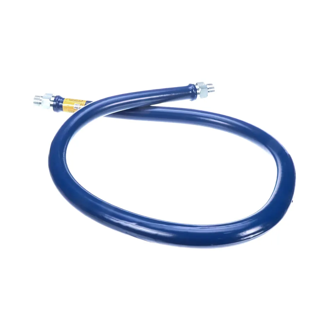 Dormont 16100BP72 Blue Hose 72" Stainless Steel Moveable Gas Connector Hose, 1" Diameter