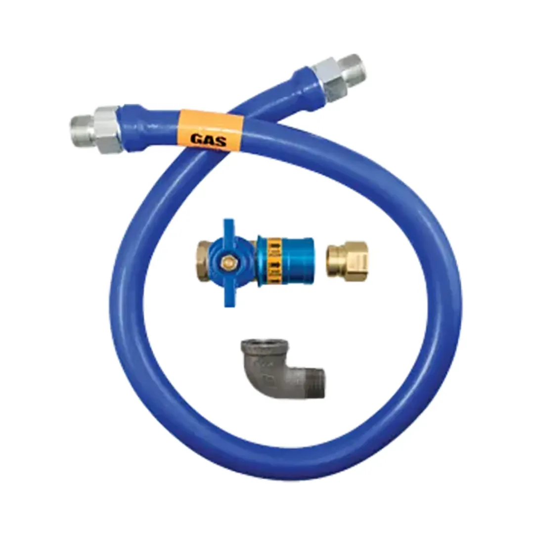 Dormont 16100BPCF48BX Safety Quik 48" Moveable Gas Connector Kit w/ Elbow, 1" Diameter, in Box