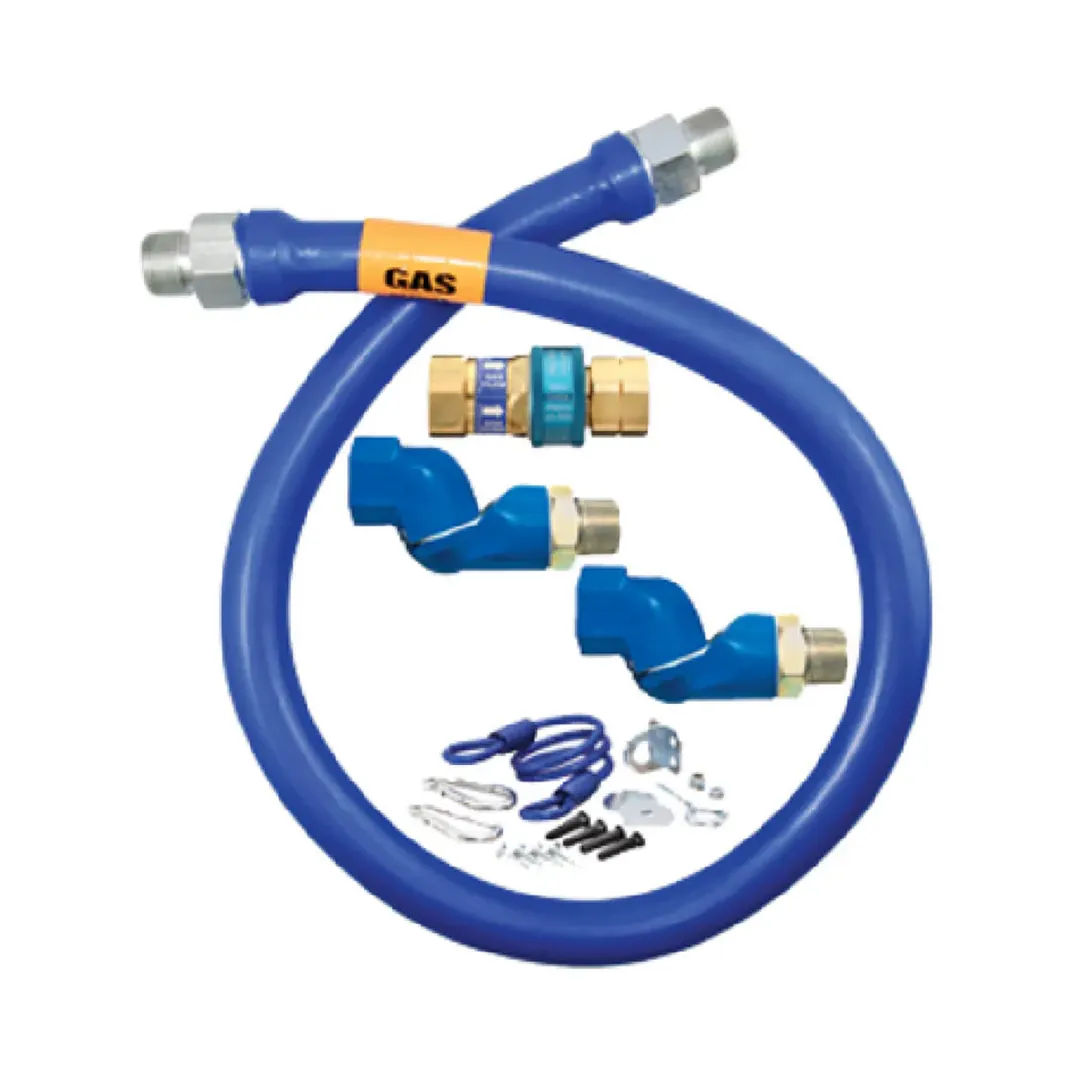 Dormont 16100BPQ2SR60PS SnapFast 60" Gas Connector Kit w/ Two Swivel MAX, Safety Set, 1" Dia.