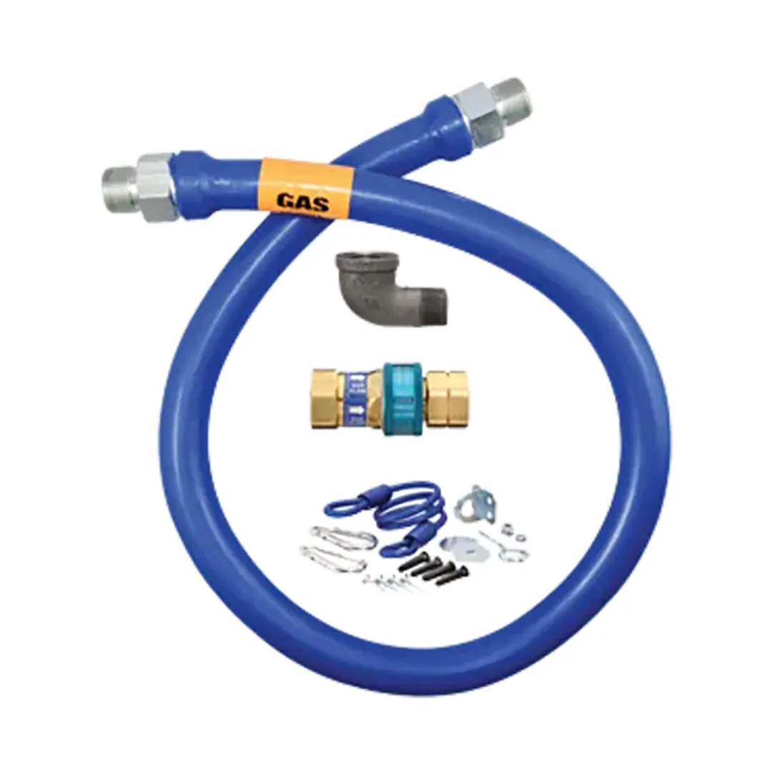 Dormont 16100BPQR36BX SnapFast 36" Gas Connector Kit w/ Restraining Cable, 1" Diameter, in Box