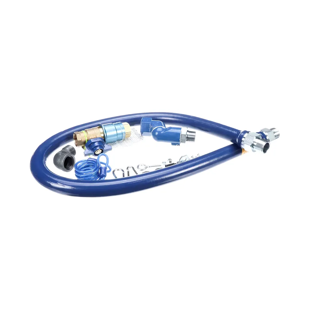Dormont 16100KITCFS60 Safety Quik 60" Gas Connector Kit, Swivel MAX, Elbow, Restraining Cable, 1" Dia