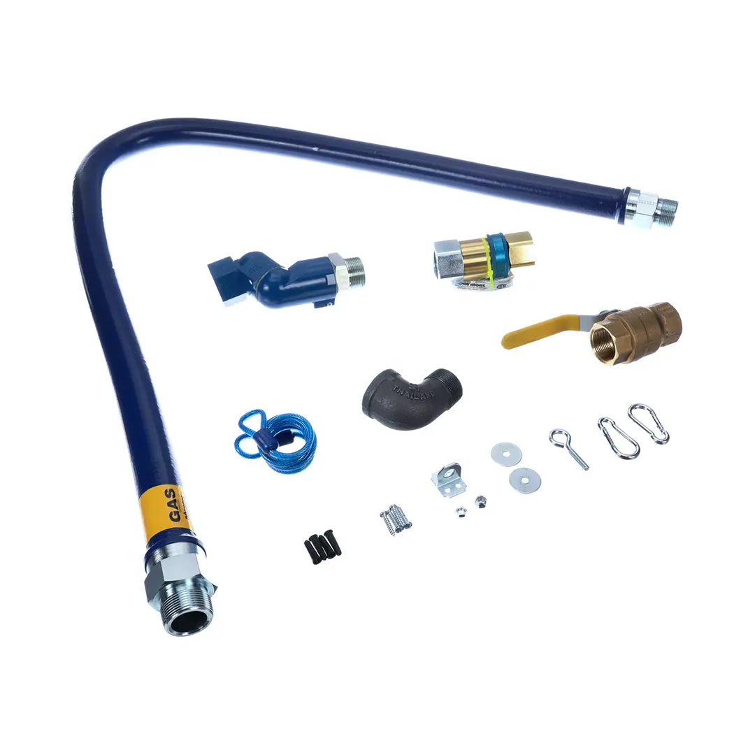 Dormont 16125KITS72 Deluxe SnapFast 72" Gas Connector Kit, Swivel MAX, Elbow, Restraining Cable