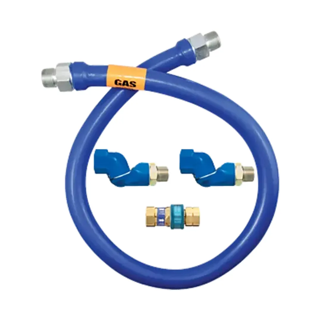 Dormont 1650BPQ2S48 SnapFast 48" Moveable Gas Connector Kit w/ Double Swivel MAX, 1/2" Dia