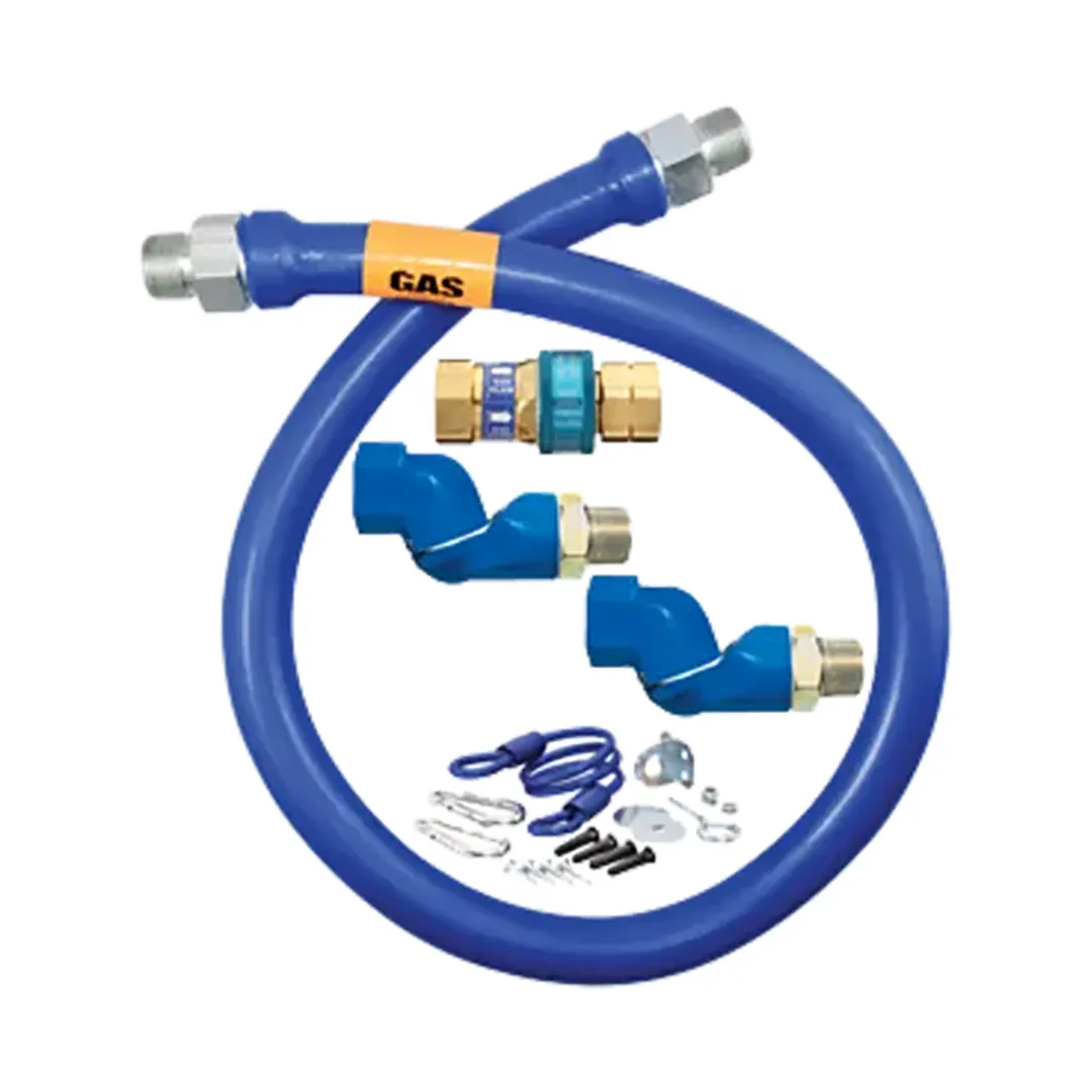 Dormont 1650BPQ2SR36BX SnapFast 36" Gas Connector Kit, Two Swivel MAX, Restraining Cable, in Box