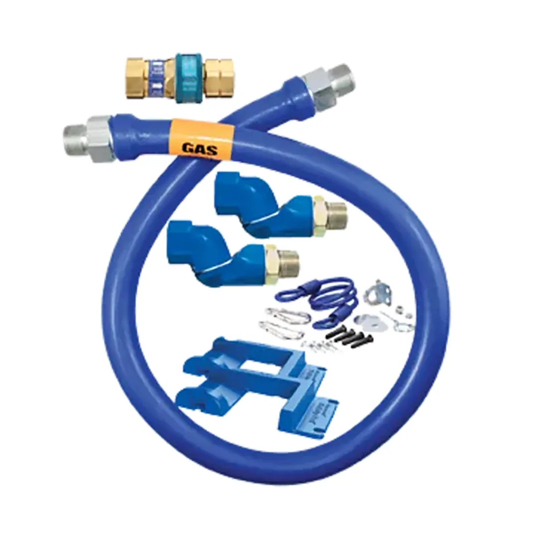 Dormont 1675BPQ2SR48BXPS SnapFast 48" Gas Connector Kit w/ Double Swivel MAX, Safety Set, in Box3/4" Dia