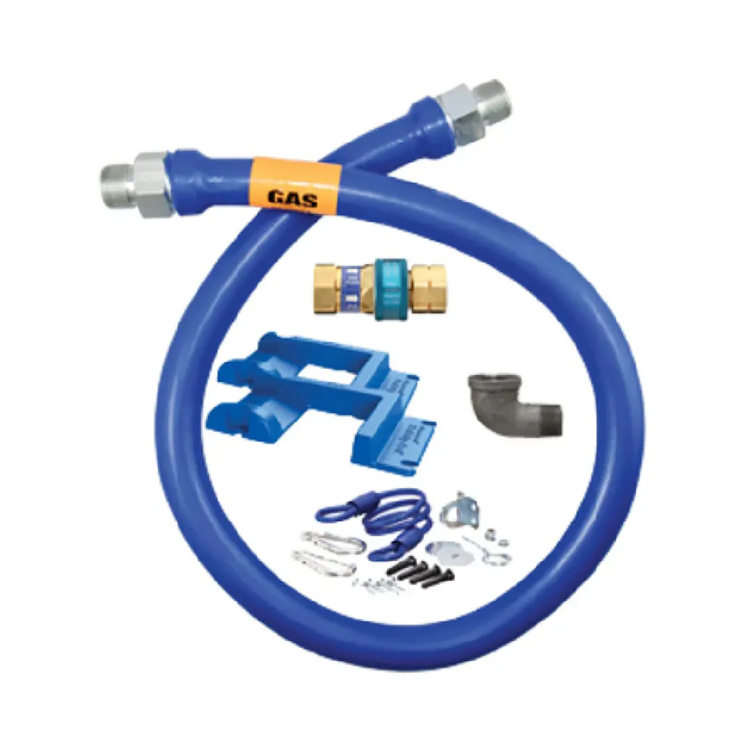 Dormont 1675BPQR60PS SnapFast 60" Gas Connector Kit w/ Elbow and Safety Set, 3/4" Diameter