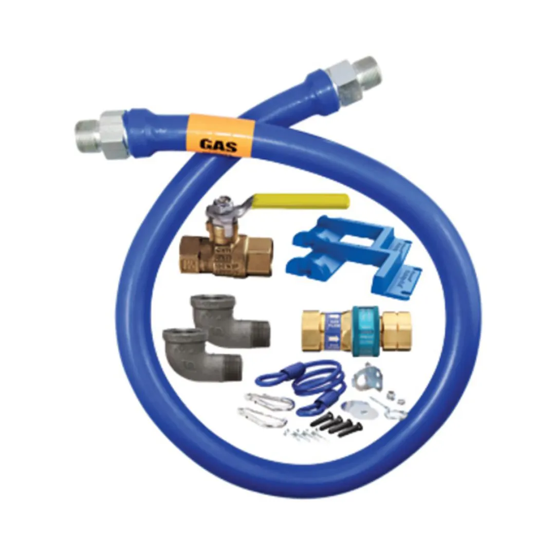 Dormont 1675KIT72PS Deluxe SnapFast 72" Gas Connector Kit w/ Safety Set, 3/4" Diameter