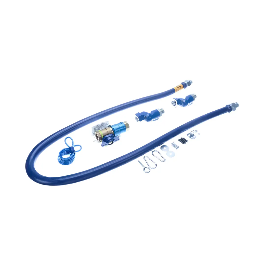 Dormont 1675KITCF2S72 Deluxe Safety Quik 72" Gas Connector Kit, Two Swivels, Restraining Cable, 3/4" Dia