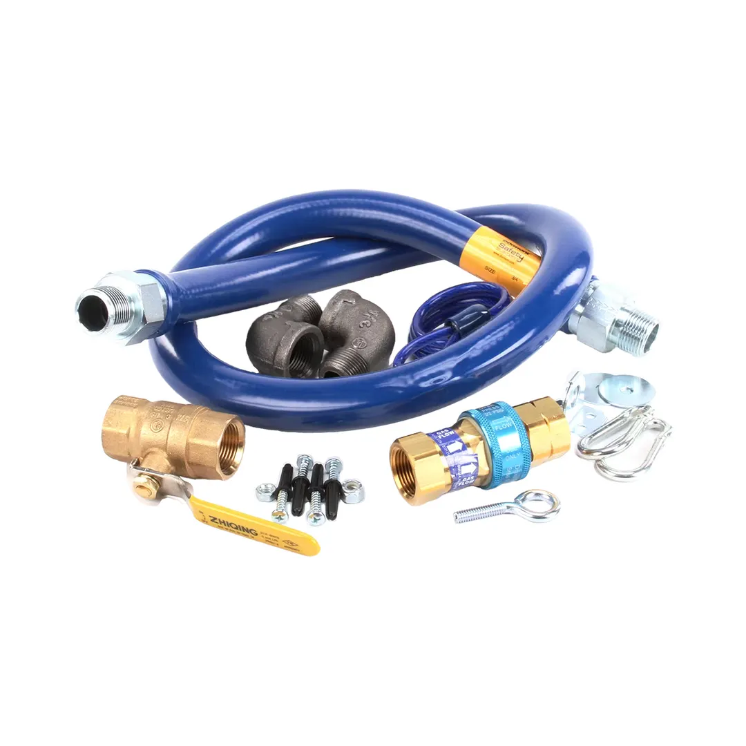 Dormont 1675KITS48EFV SnapFast 48" Gas Connector Kit w/ Excess Flow Value, Swivel Max,Two Elbows
