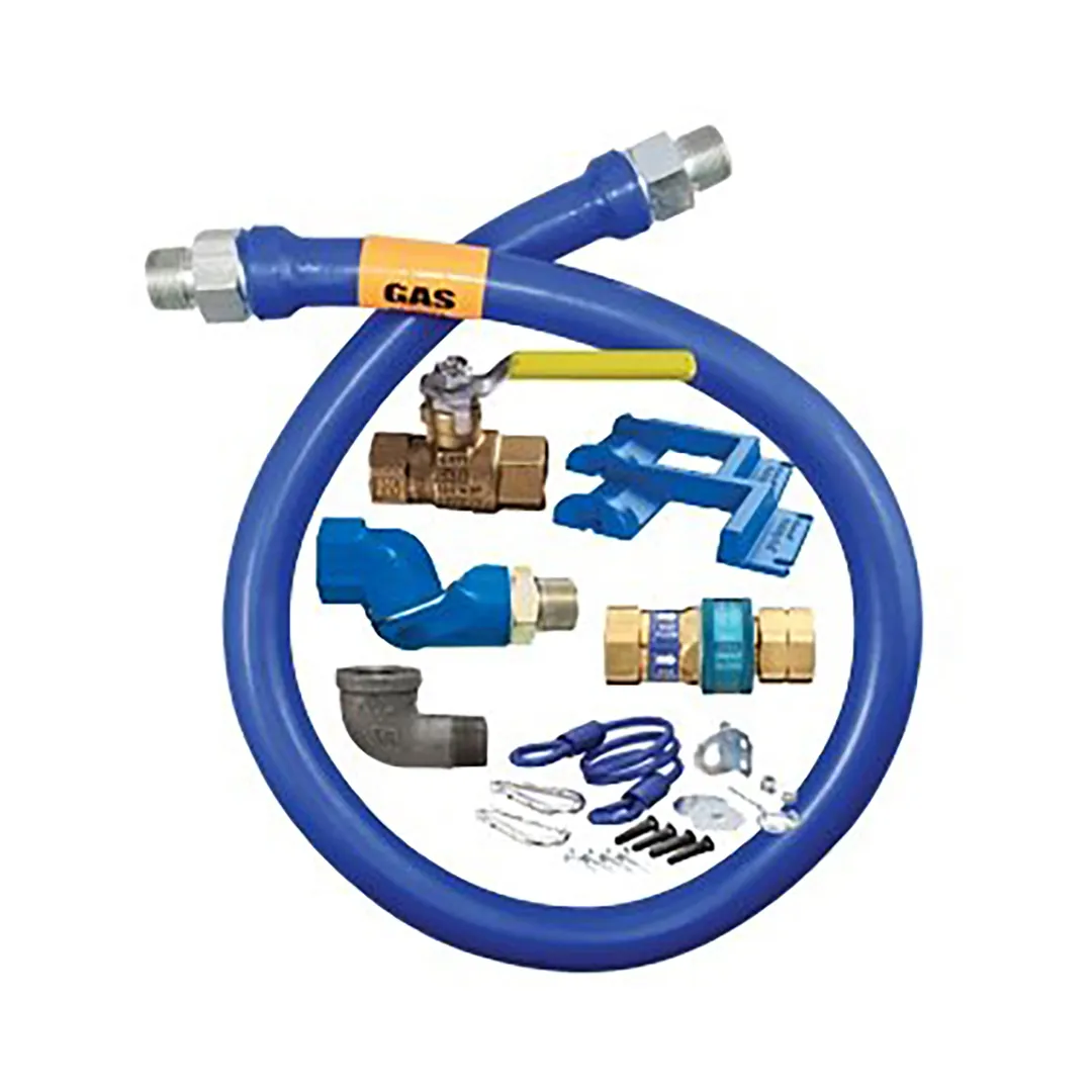 Dormont 1675KITS60PS Deluxe SnapFast 60" Gas Connector Kit, Swivel MAX, Elbow, Safety Set