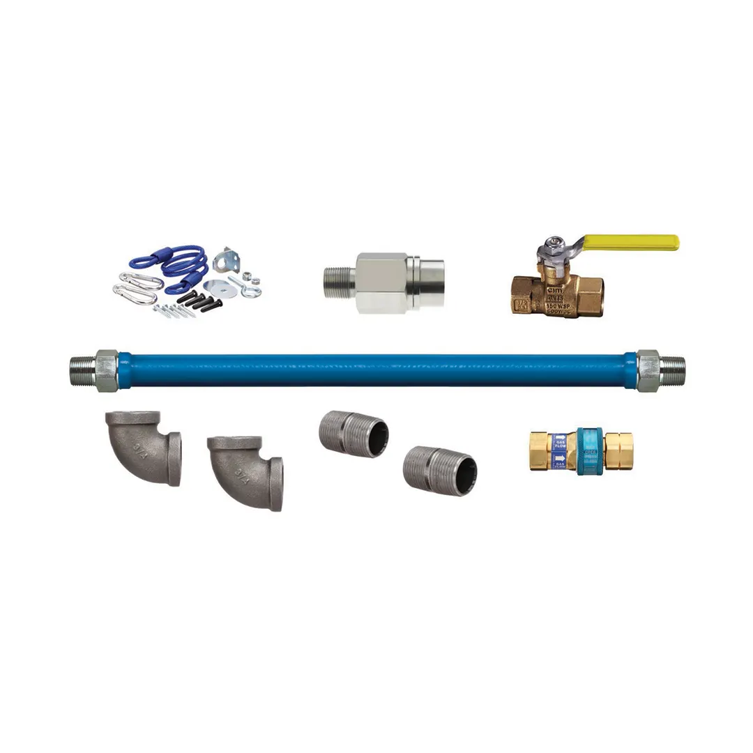 Dormont CAN1675KIT36EFV SnapFast 36" Moveable Gas Connector Kit w/ Excess Flow Value, Swivel Max