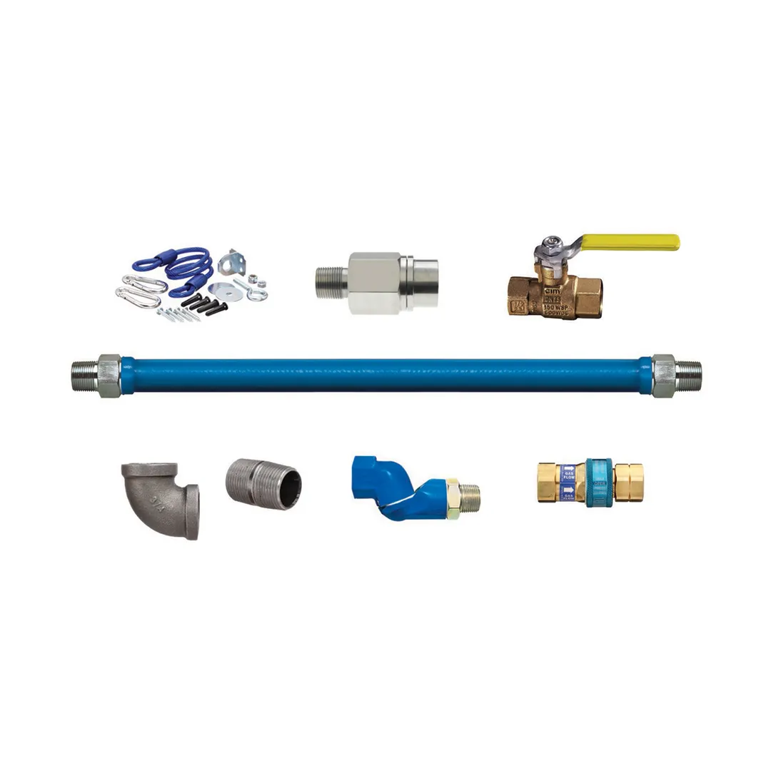 Dormont CAN1675KITS36EFV SnapFast 36" Moveable Gas Connector Kit w/ Excess Flow Value, Swivel Max