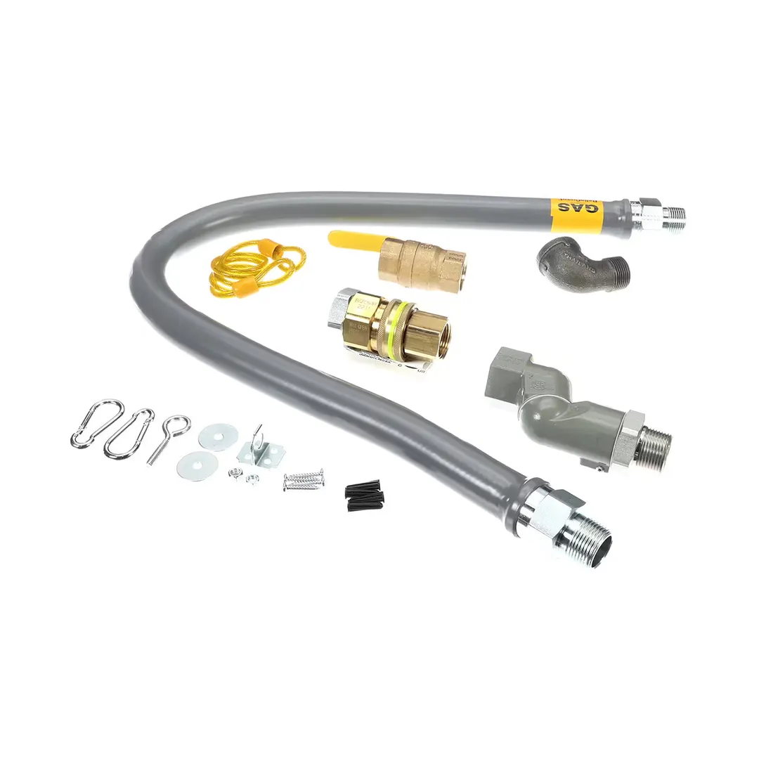Dormont RG100S48 ReliaGuard 48" Gas Connector Kit, SwivelGuard, Snap Quick-Disconnect, 1" Diameter