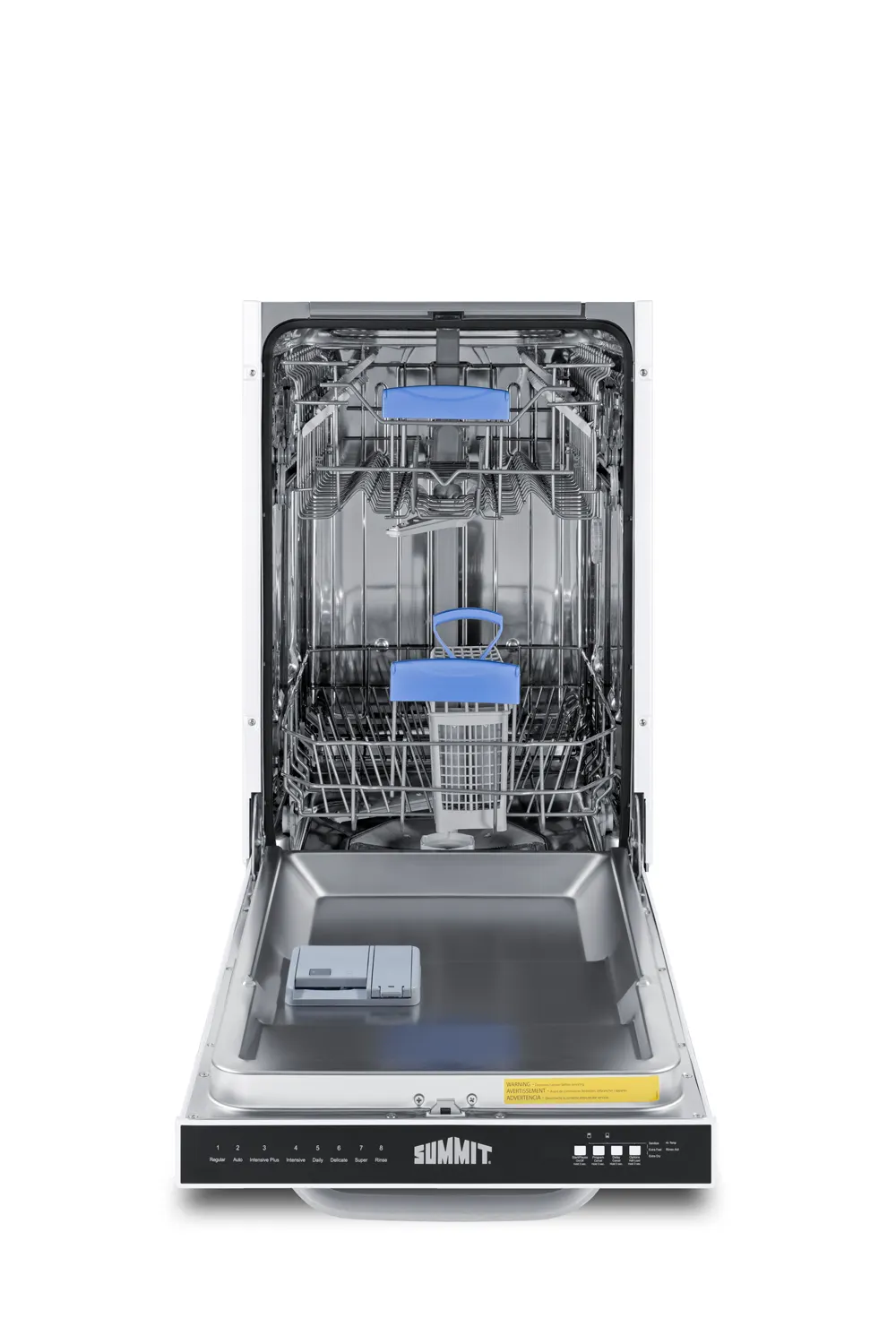 Summit DW183WADA 18" Residential Built-in Dishwasher, ADA Compliant / 8 Wash Programs - White Door