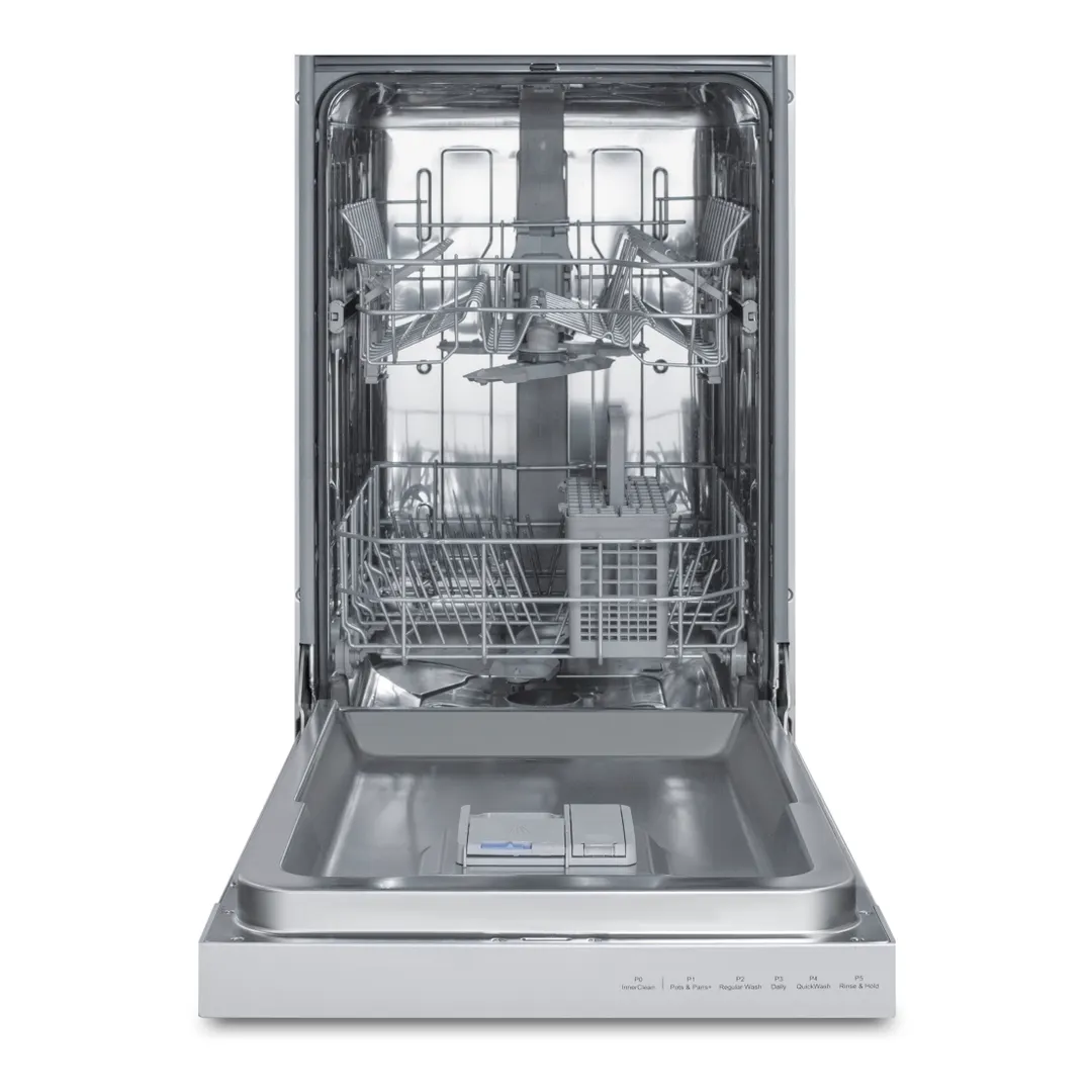Summit DW18SS4 18" Residential Built-in Dishwasher, Stainless Steel / 5 Cycles - 115V