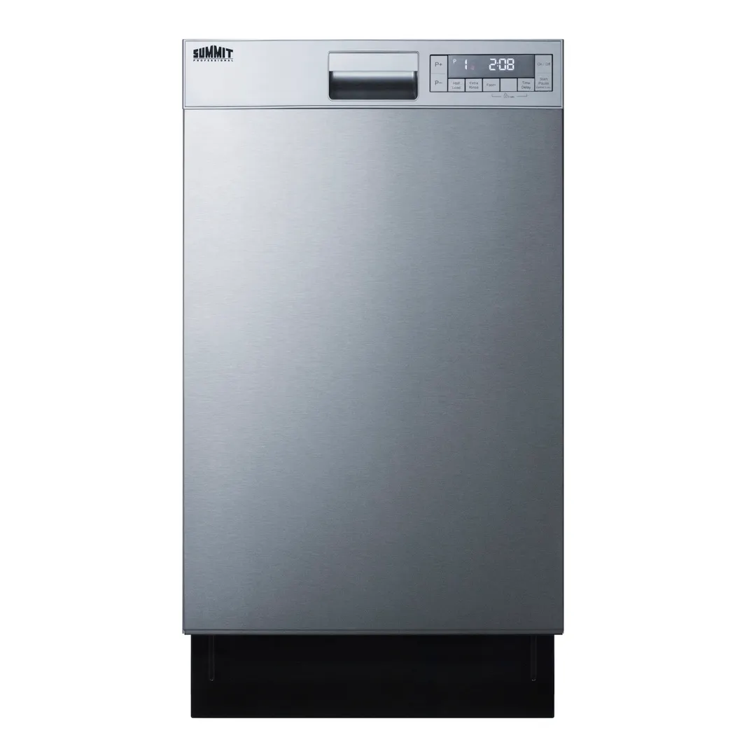 Summit DW18SS4 18" Residential Built-in Dishwasher, Stainless Steel / 5 Cycles - 115V