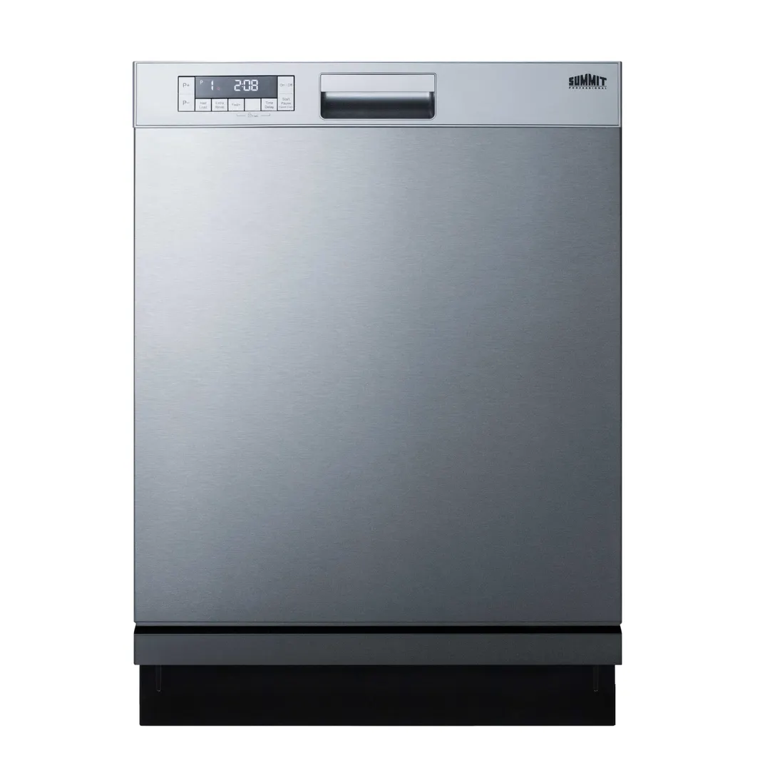 Summit DW2435SS 24" Residential Built-in Dishwasher, Stainless Steel / 5 Cycles - 115V