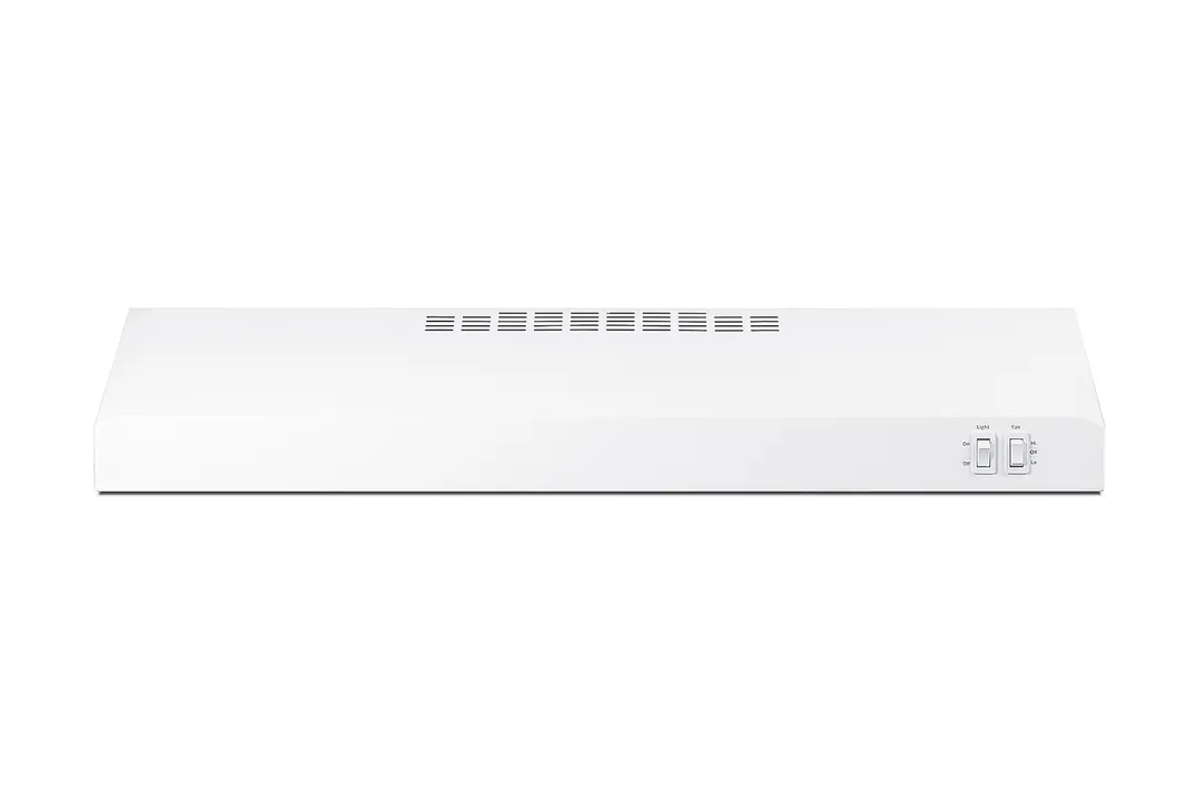 Summit HC30WW Under Cabinet Hood, 30" White, Ducted or Recirculating, 200 CFM Blower, Mesh Filter, 115V Hard‑Wired