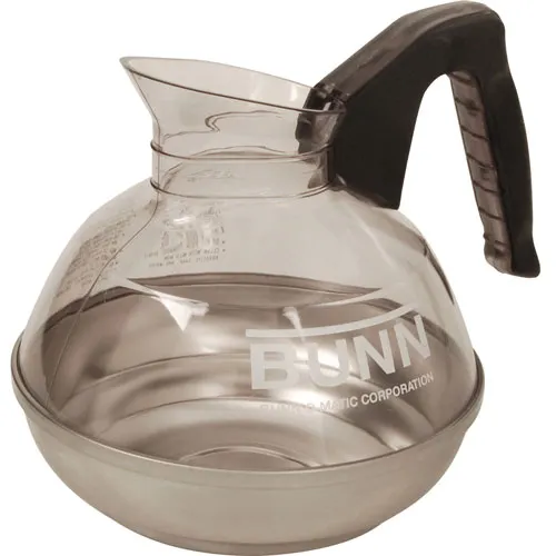 AllPoints 1901110 Bunn‑O‑Matic Coffee Decanter 64 oz 2 qt Steel Impact‑Resistant Black Handle