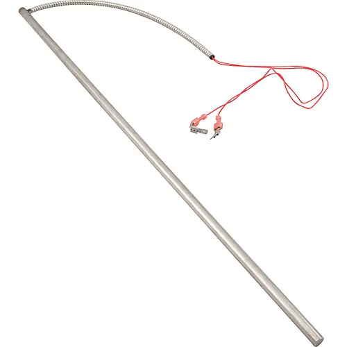 AllPoints 5671006 Cut-Off Rod – 23" L, 7/16" OD, 2×16" Red Leads, 3/16" Push-On Terminals, 12" Insulation, 105W