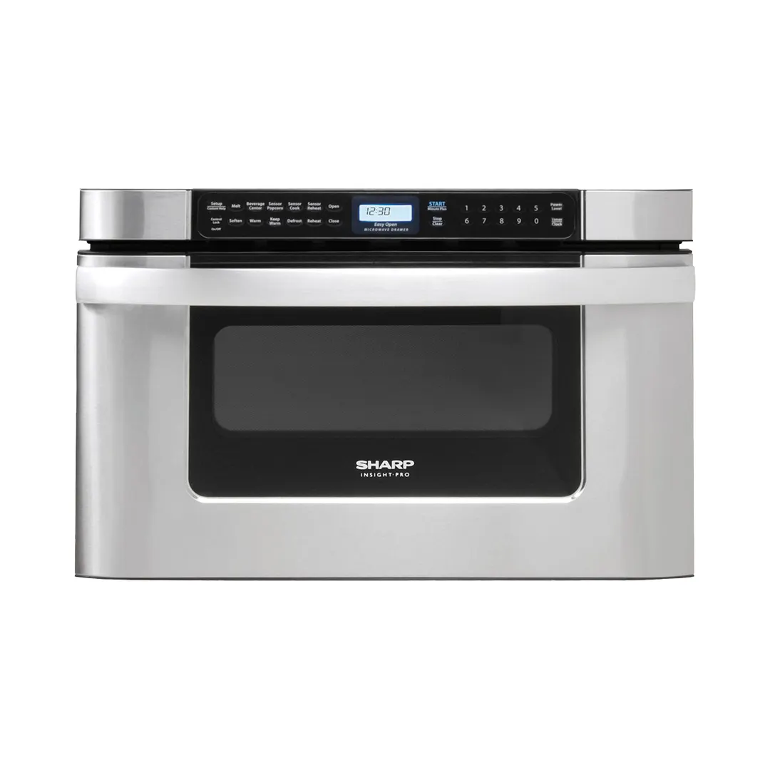 Sharp KB6524PSY 24" 950 Watt Microwave Drawer Oven, 1.2 Cu. Ft., Touch Control, S. Steel, 120V