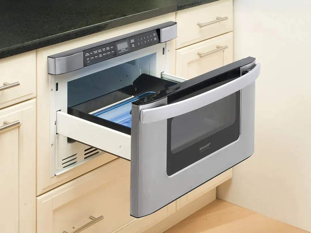 Sharp KB6524PSY 24" 950 Watt Microwave Drawer Oven, 1.2 Cu. Ft., Touch Control, S. Steel, 120V