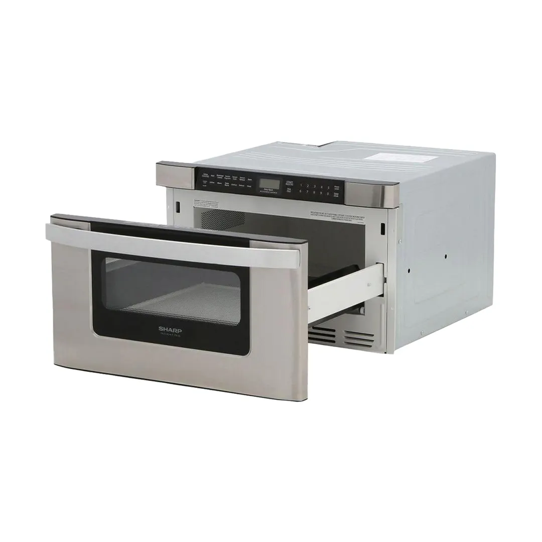 Sharp KB6524PSY 24" 950 Watt Microwave Drawer Oven, 1.2 Cu. Ft., Touch Control, S. Steel, 120V