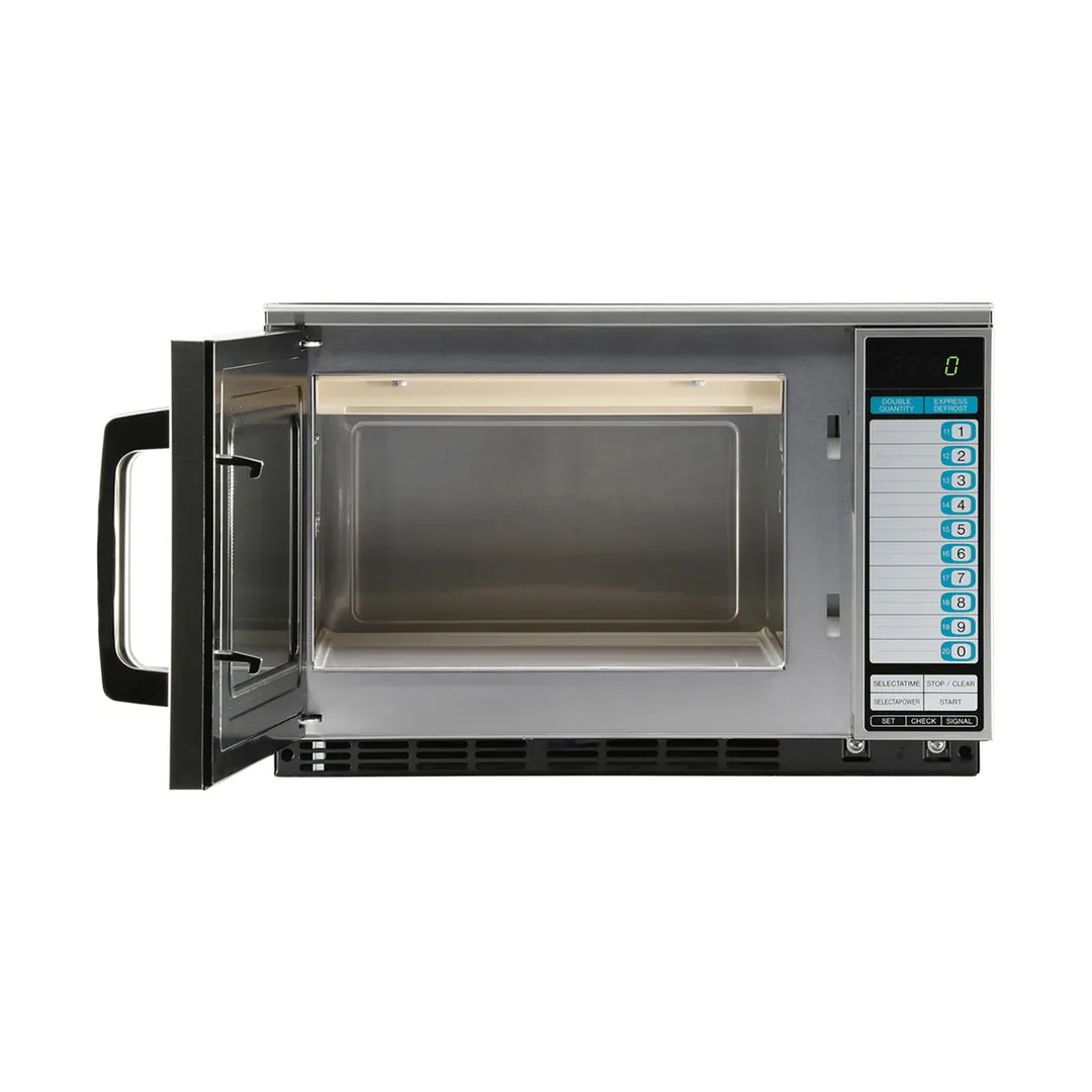 Sharp R-22GTF 1200W Heavy Duty Commercial Microwave Oven, 0.70 Cu Ft, Touch Control, 120V