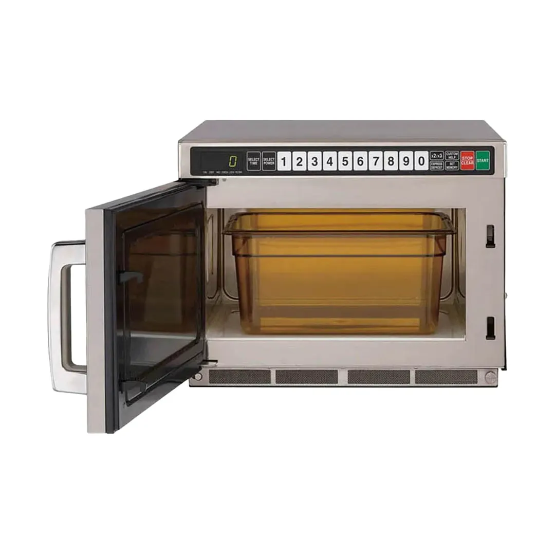 Sharp R-CD1200M 1200W TwinTouch™ Commercial Microwave Oven, 0.75 Cu. Ft., Stainless Steel, 120V